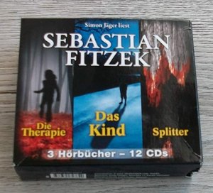 gebrauchtes Hörbuch – Sebastian Fitzek – Die Therapie + Das Kind + Splitter - (3 Romane, 12 CDs)