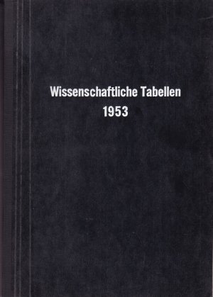 antiquarisches Buch – Basel Geigy – Wissenschaftliche Tabellen 1953