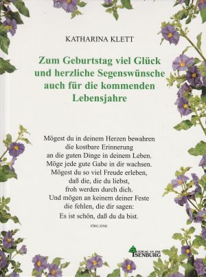 gebrauchtes Buch – Katharina Klett – Zum Geburtstag viel Glück und herzliche Segenswünsche auch für die kommenden Lebensjahre