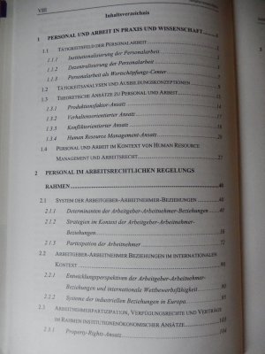 gebrauchtes Buch – Oechsler, Walter A – Personal und Arbeit - Grundlagen des Human Resource Management und der Arbeitgeber-Arbeitnehmer-Beziehungen