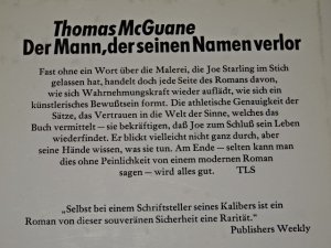 gebrauchtes Buch – Thomas McGuane – Der Mann, der seinen Namen verlor - Roman