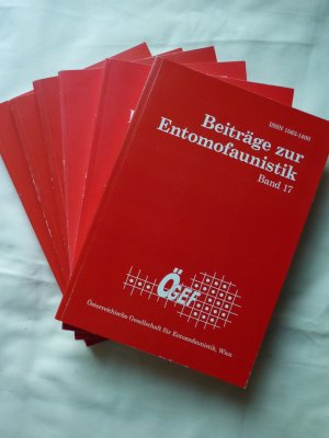 Beiträge zur Entomofaunistik. Konvolut aus den Bänden 12/13/14/15/16/17