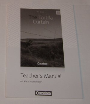 Cornelsen Senior English Library Literatur The Tortilla Curtain T.C. Boyle Teacher's Manual keine Eintragungen, leichte Gebrauchsspuren