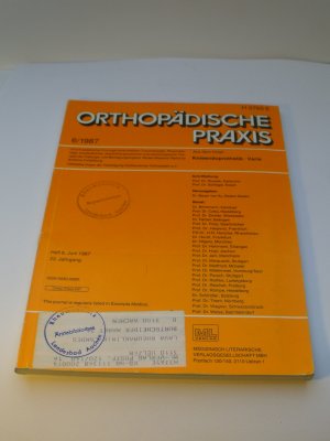 gebrauchtes Buch – Hermann G. Bauer von Au – Orthopädische Praxis 6/1987: Knieendoprothetik; Varia