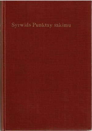 antiquarisches Buch – Dr. Franz Specht  – Syrwids Punktay sakimu (Punkty kazan) - Teil I: 1629, Teil II: 1644. Litauisch und Polnisch