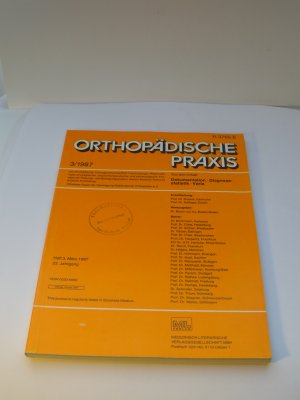 gebrauchtes Buch – Hermann G. Bauer von Au – Orthopädische Praxis 3/1987: Dokumentation; Diagnosetechnik; Varia