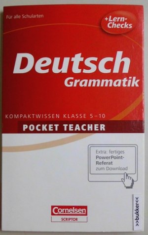 gebrauchtes Buch – Peter Kohrs – Pocket Teacher  - Deutsch Grammatik - Kompaktwissen Klasse 5 - 10