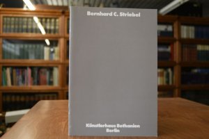 Bernhard C. Striebel  [der Katalog erscheint anlässlich der Ausstellung von Bernhard Striebel im Rahmen des Internationalen Atelierprogramms 31. Januar bis 16. Februar 1992].