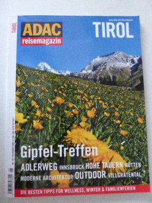 gebrauchtes Buch – Joachim Negwer, Chefredakteur – ADAC Reisemagazin Nr. 105 Juli  August 2008:  Tirol. Gipfel-Treffen. Zeitschrift.