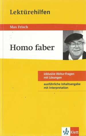 gebrauchtes Buch – Manfred Eisenbeis – Klett Lektürehilfen Homo faber: für Oberstufe und Abitur - Interpretationshilfe für die Schule