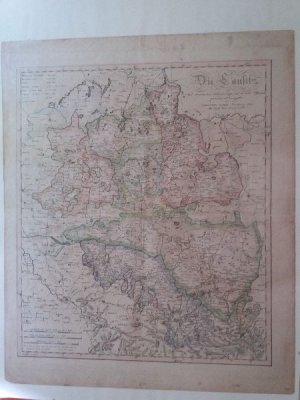 Die Lausitz altkolorierter Kupferstich Original von 1815 Gebiet: Dresden, Bischhofswerda, Crossen Zittau, Görlitz, Storkow, Guben, Müllrose, Baruth, Lübben […]