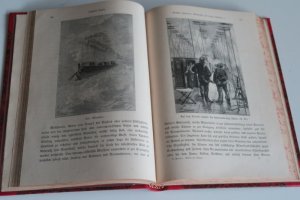 antiquarisches Buch – Verne, Julius. Robur der Sieger – Verne, Julius. Robur der Sieger. Erste deutsche Ausgabe. Wien/Pest/Leipzig, A. Hartleben's Verlag, 1887. * Mit 45 Illustrationen (inkl. 1 Tafel) in Holzschnitt. * 223 S. Marmorierter handgebundener Halbledereinband (illustrierter original VUmschlag eingeb