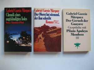 Konvolut Gabriel García Márquez - 11 Bücher - 1. Chronik eines angekündigten Todes (k&w, gebunden), 2. Der Oberst hat niemand, der ihm schreibt (k&w, […]