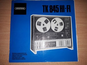 Bedienungsanleitung Original Grundig TK 845 als Farbkopie in Deutsch Sprachen