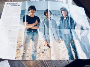 Die Horoskope der Beatles Orig.- Beilage- Blatt aus : Bravo-Beatles-Blitztournee