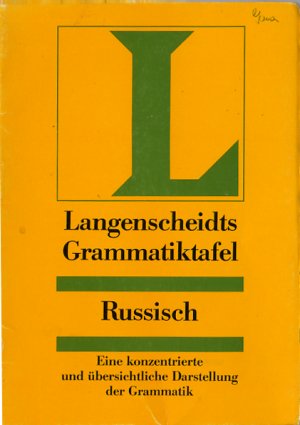 gebrauchtes Buch – Langenscheidt Grammatiktafeln Russisch