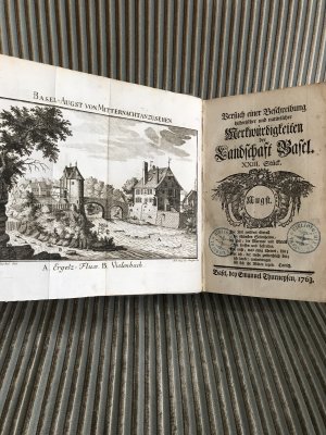 Versuch einer Beschreibung historischer und natürlicher Merkwürdigkeiten der Landschaft Basel. XXIII. Stück (von 23).