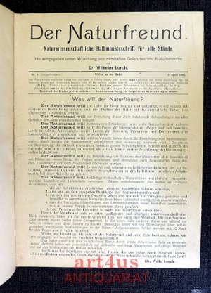 Der Naturfreund : Naturwissenschaftliche Halbmonatsschrift für alle Stände. Hrsg. unter Mitwirkung von namhaften Gelehrten u. Naturfreunden; H. 1 - 24