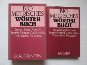 VEB Deutscher Landwirtschaftsverlag: Biometrisches Wörterbuch - Deutsch-Englisch+Französisch+Spanisch+Ungarisch+Polnisch+Tschechisch+Italienisch+Russisch […]