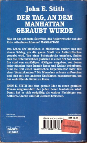 gebrauchtes Buch – Stith, John E – Der Tag, an dem Manhattan geraubt wurde