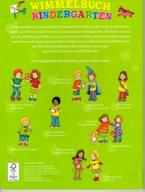 gebrauchtes Buch – Christian und Fabian Jeremies  – Mein großes Wimmelbuch Kindergarten mit zusätzlichem Vorlesebuch