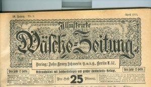 Illustrirte Wäschezeitung einschl. Kinderwäsche Zeitung Jan. 1915 - Dez.1915 , gebunden in Karton, ohne Schnittmuster