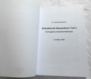 gebrauchtes Buch – Henning Wenzel – Schuldrecht Besonderer Teil I