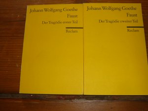 gebrauchtes Buch – Goethe, Johann Wolfgang – Faust - Der Tragödie Erster + Zweiter Teil