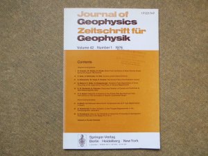 gebrauchtes Buch – Journal of Geophysics / Zeitschrift für Geophysik Volume 42 Number 1 Jahr 1976