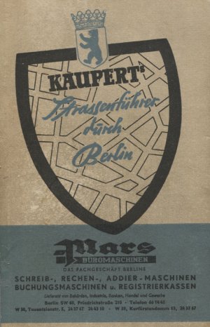 Kauperts Strassenführer durch Berlin 1956