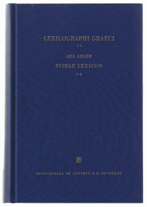 Lexicographie Graeci Vol. I Suidae Lexicon - Pars 2, Delta - Theta