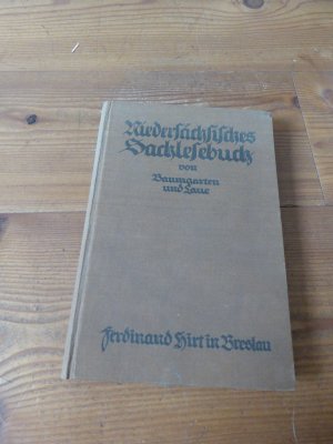 antiquarisches Buch – Baumgarten und Laue – Niedersächsisches Sachlesebuch