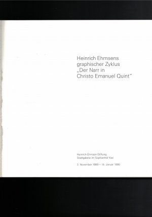gebrauchtes Buch – Renate Damsch-Wiehager – Heinrich Ehmsen - Der Quint-Zyklus