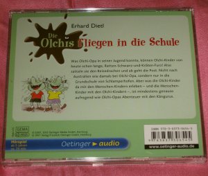 gebrauchtes Hörbuch – Erhard Dietl – Die Olchis fliegen in die Schule. Audio-CD.