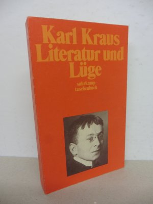 gebrauchtes Buch – Karl Kraus – Schriften in den suhrkamp taschenbüchern. Erste Abteilung. Zwölf Bände - Band 3: Literatur und Lüge