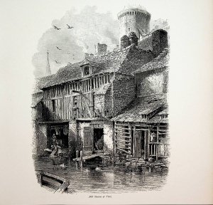 antiquarisches Buch – Vitré (Ille-et-Vilaine), Bretagne, France, vue ca. 1875