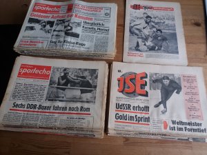 Konvolut Sammlung Zeitung 82 Ausgaben: Deutsches Sportecho, ISE Internationales Sportecho, Sonderausgaben der Jahre 1958 / 1959 /1960 / 1962 / 1964 viel […]