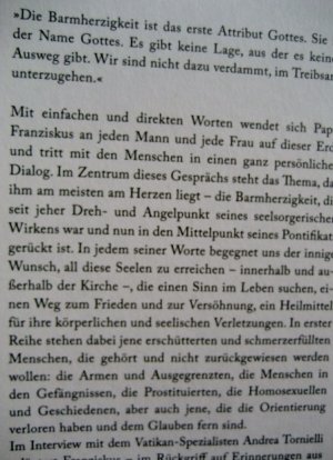 gebrauchtes Buch – Papst Franziskus – Der Name Gottes ist Barmherzigkeit - Ein Gespräch mit Andrea Tornielli