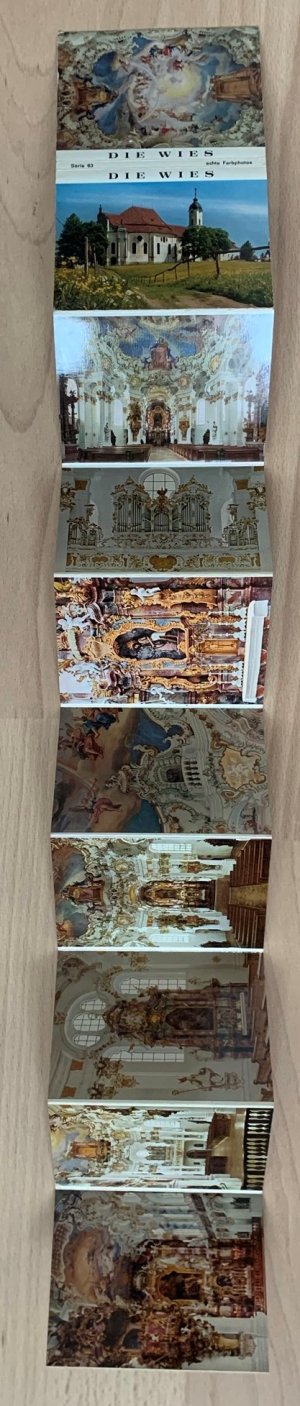 Die Wies Wallfahrtskirche Steingaden Postkartenleporello Leporello