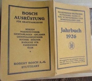 Allgemeiner Deutscher Automobilclub E.V. Gau Württemberg und Hohenzollern ( XII ) Jahrbuch 1926