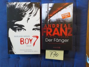 gebrauchtes Buch – Mirjam Mous + Andreas Franz  – 2 Thriller / Taschenbücher : Boy 7 - Vertraue niemandem. Nicht einmal dir selbst +  Der Fänger ( Julia Durants neuer Fall )