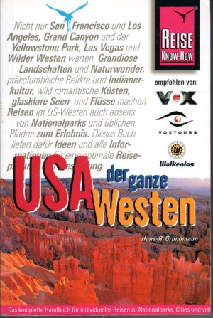 gebrauchtes Buch – Grundmann, Hans R – USA, der ganze Westen