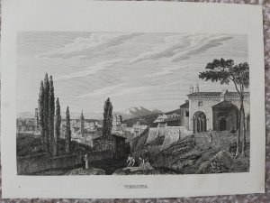 antiquarisches Buch – Verona  – Verona. Stahlstich um 1850