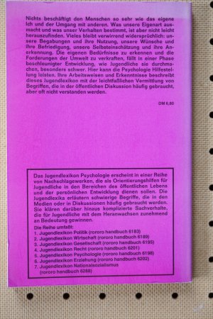 gebrauchtes Buch – Wolfgang Schmidbauer – Jugendlexikon Psychologie