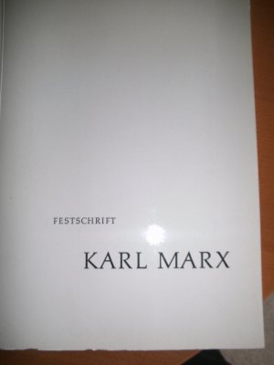 antiquarisches Buch – Karl Marx – Festschrift zum 70. Geburtstag