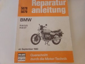 Alte Motorrad Reparaturanleitung BMW R 80 G/S * R 80 ST ab 9/1980 Original 1.Auflage