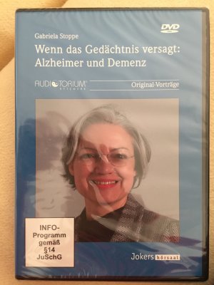 neues Hörbuch – Gabriela Stoppe – Wenn das Gedächtnis versagt – Alzheimer, Demenz Audio-CD – 2010 Original-Vorträge