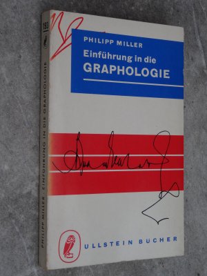 gebrauchtes Buch – Philipp Miller – Einführung in die Graphologie