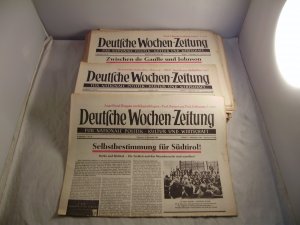 Deutsche Wochen-Zeitung 1963 Konvolut 49 Zeitungen