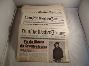 Deutsche Wochen-Zeitung 1976 Konvolut 54 Zeitungen